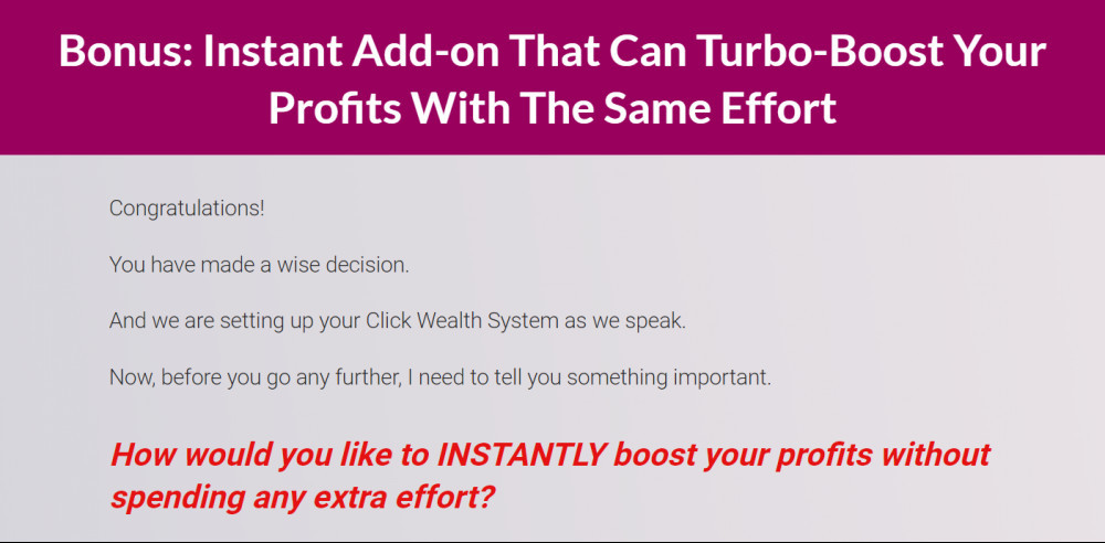 click wealth system is it legit