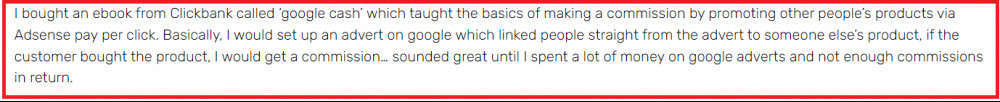 jono armstrong.com snippet on paid ads