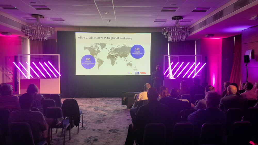 ebay global shipping program panel at ebay business roadshow 2022